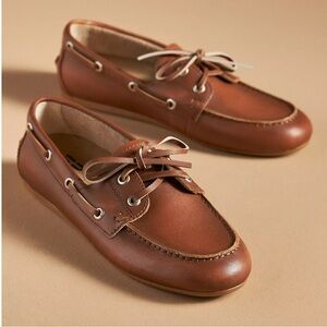 Brown Leather Boat Shoes